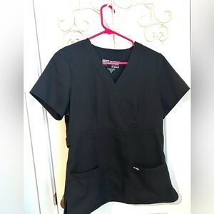 Grey's Anatomy Women's Black V-Neck Top